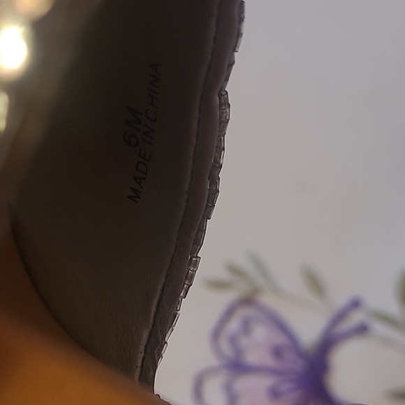 Joey Silver Sparkle Heels Size 6 Mules Stelettos Sequins - Picture 6 of 8